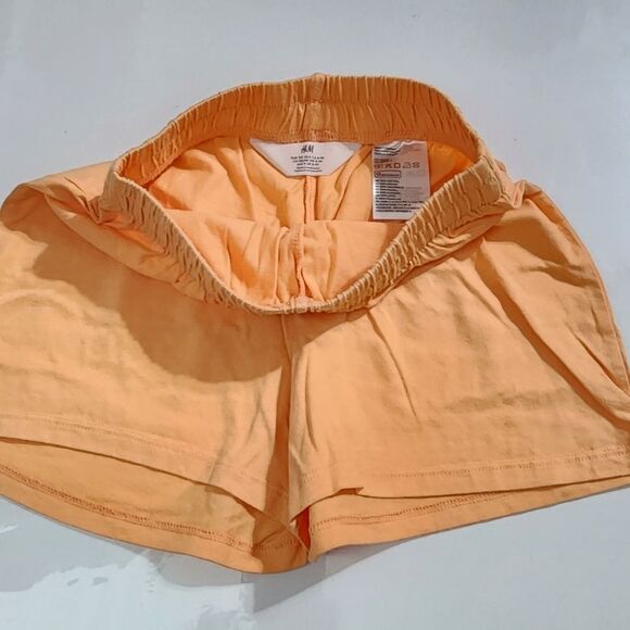 H&M Girls Orange Spring Summer Cotton Shorts Size 8 - Picture 5 of 5